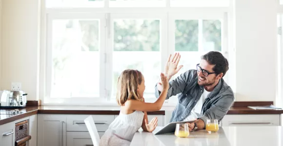 Father and daughter